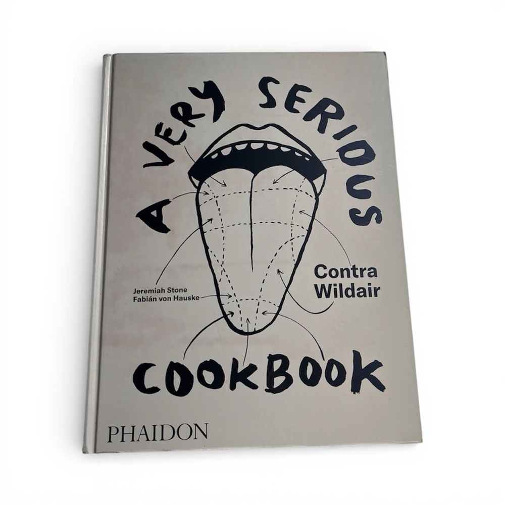 Phaidon A Very Serious Cookbook - Black and Cream Cover
